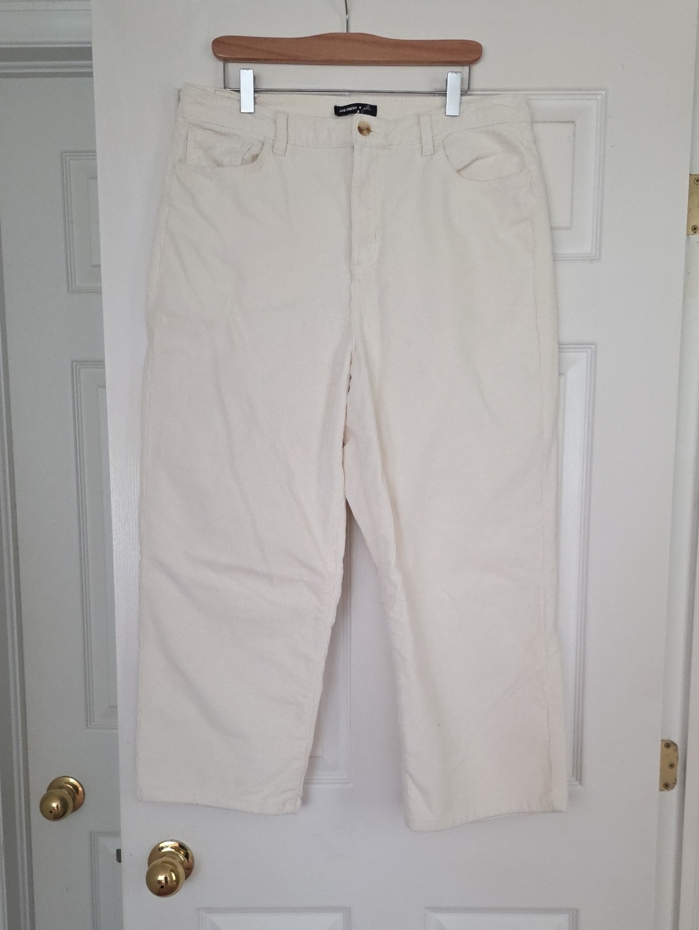 Joe Fresh Cream Corduray Straight-Leg Women's Jeans
